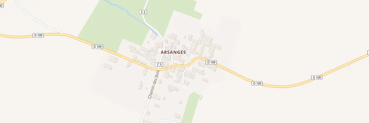Plan du 5 Rue Principale Arsanges à Ensigné