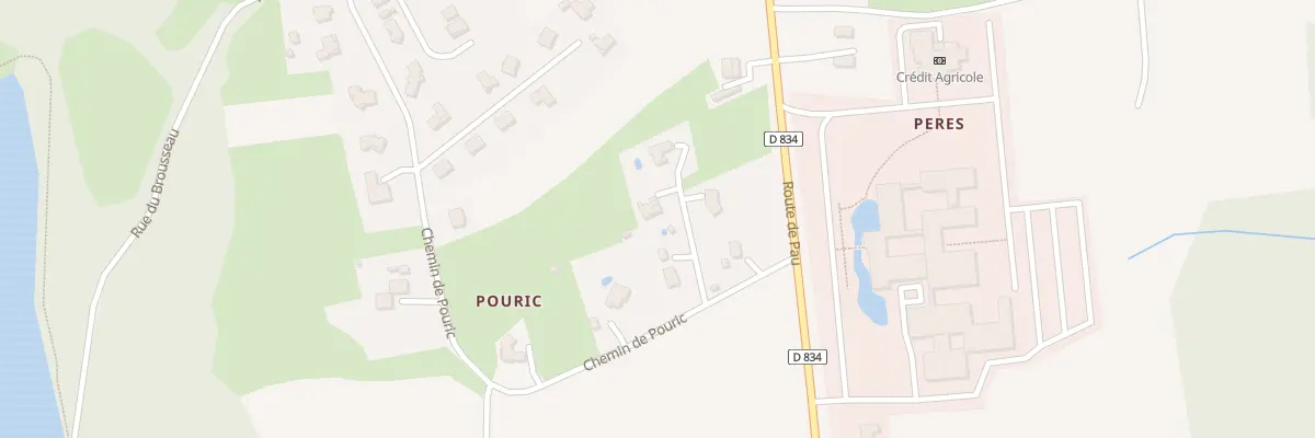 Plan du 72 Che du Pouric à Aire-sur-l’Adour