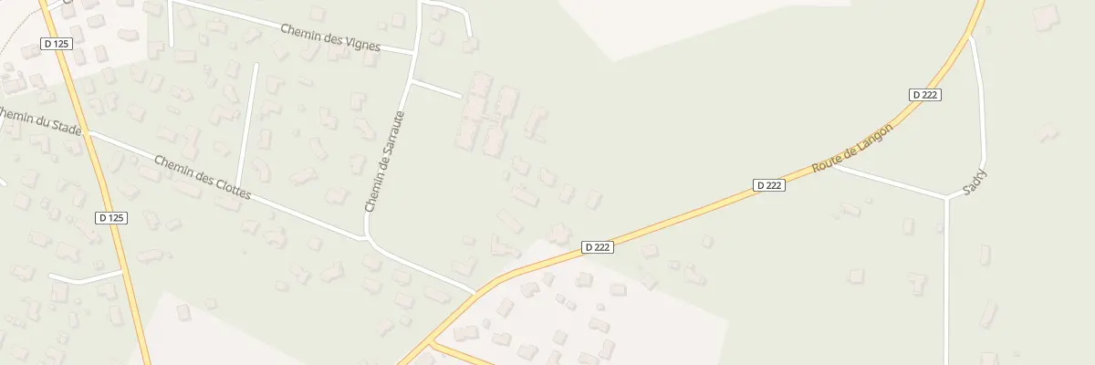 Plan du 35B Rte de Langon à Roaillan