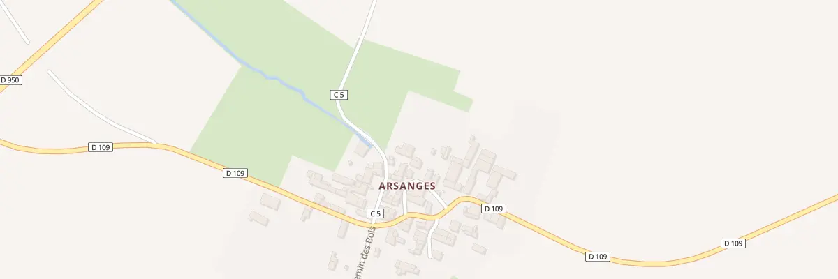 Plan du 3 Rue de la Pompe Arsanges à Ensigné