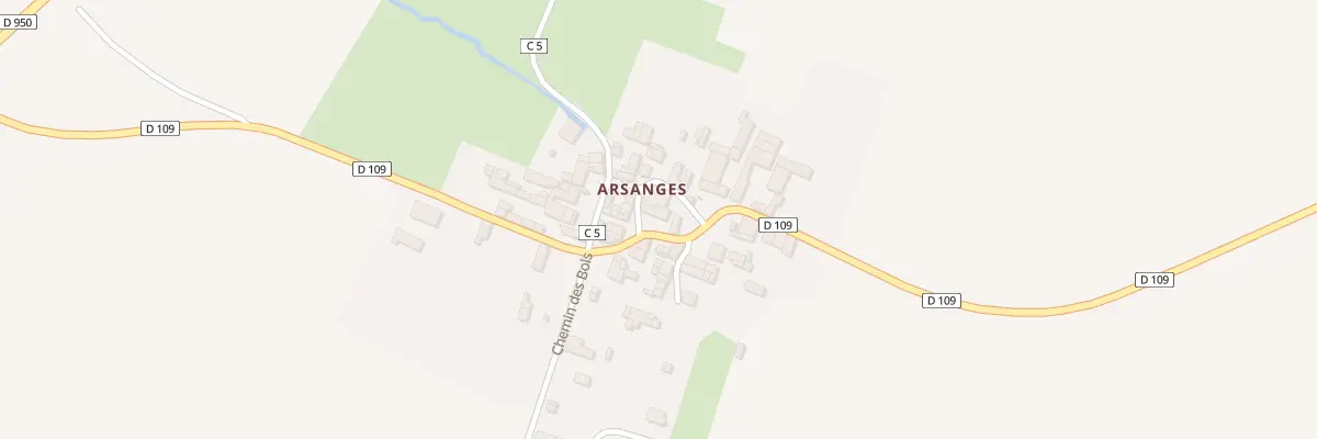 Plan du 7 Rue Principale Arsanges à Ensigné