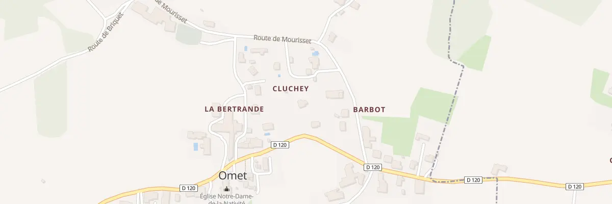 Plan du 6 Cluchey à Omet