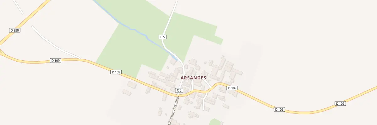 Plan du 3 Rue du Puits Vieil Arsanges à Ensigné