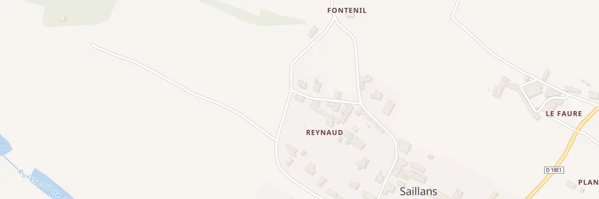 Plan du 33 Reynaud à Saillans