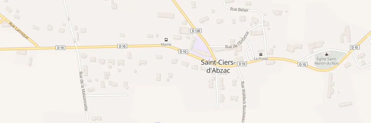 Plan du 25 Rue Francois Mauriac à Saint-Ciers-d’Abzac