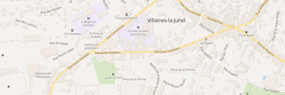 Plan du 13 Rue Jules Doitteau à Villaines-la-Juhel