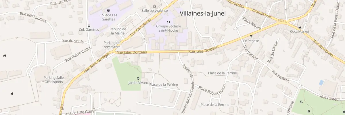 Plan du 14 Rue Jules Doitteau à Villaines-la-Juhel