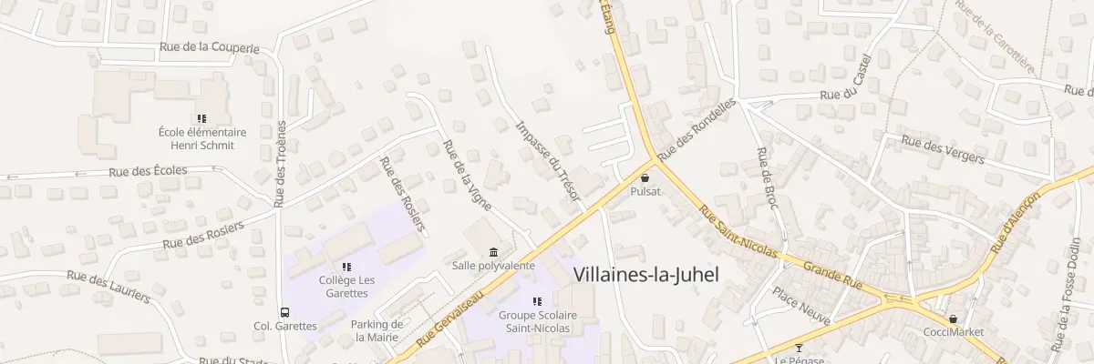 Plan du 1 Imp du Trésor à Villaines-la-Juhel
