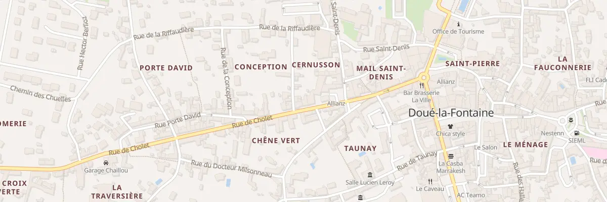 Plan du 22 Rue de cholet à Doué-en-Anjou