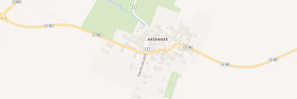 Plan du 1 Rue du Puits Vieil Arsanges à Ensigné