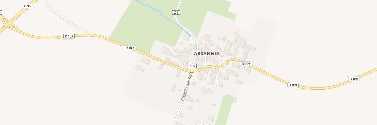 Plan du 2 Rue du Puits Vieil Arsanges à Ensigné