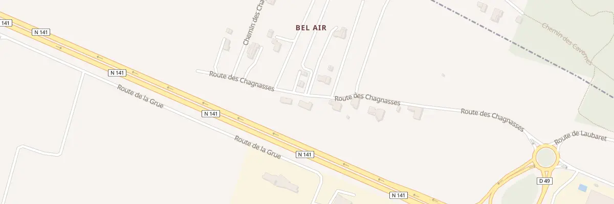 Plan du 21 Rte des Chagnasses à Gensac-la-Pallue