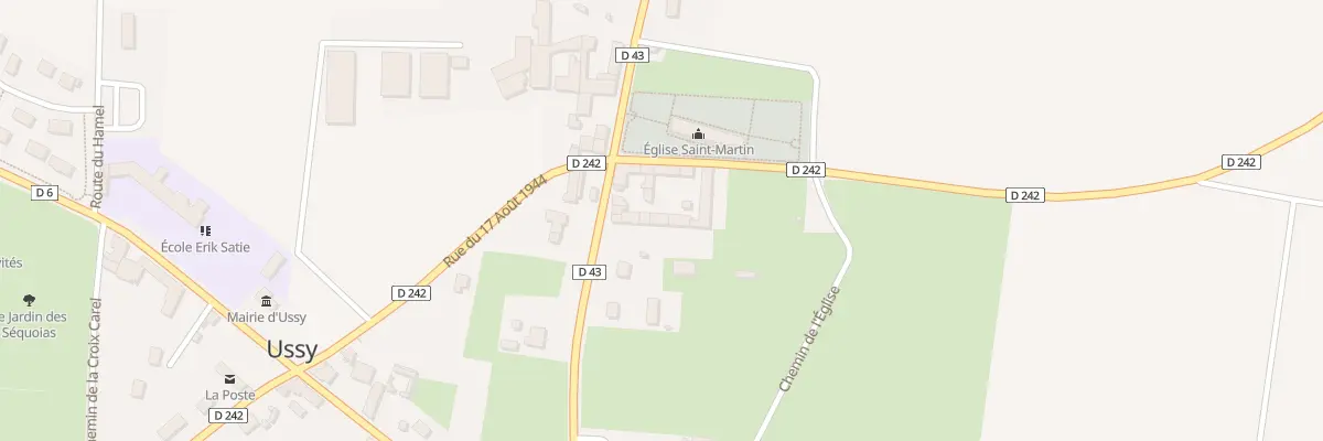 Plan du 38 Rue du 7 Juin 1944 à Ussy