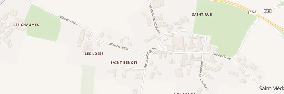 Plan du 2 Rue du Pigeonnier à Celles-sur-Belle