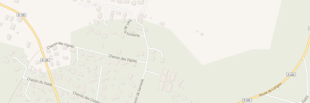 Plan du 24 Che de Sarraute à Roaillan