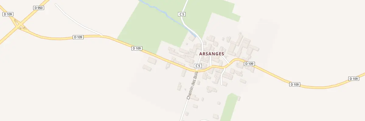 Plan du 9 Rue Principale Arsanges à Ensigné