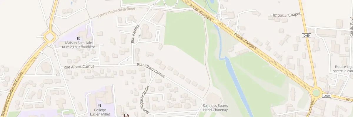 Plan du 12 Rue albert camus à Doué-en-Anjou