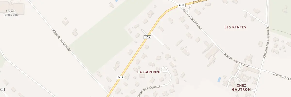 Plan du 22 Rte de Nercillac à Saint-Brice