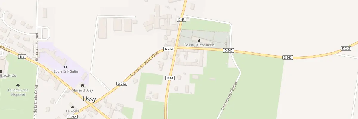 Plan du 36 Rue du 7 Juin 1944 à Ussy