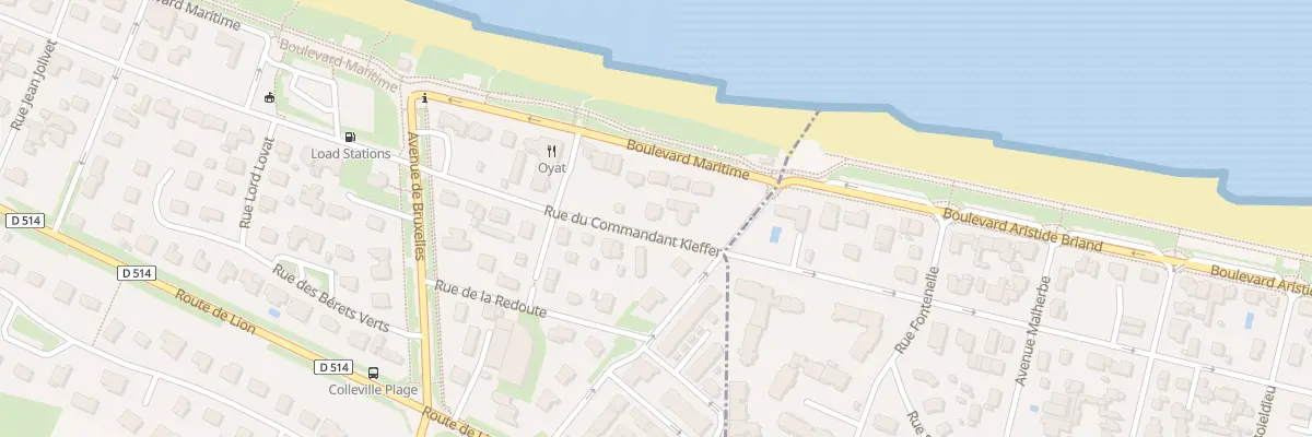 Plan du 4 Rue du Commandant Kieffer à Colleville-Montgomery