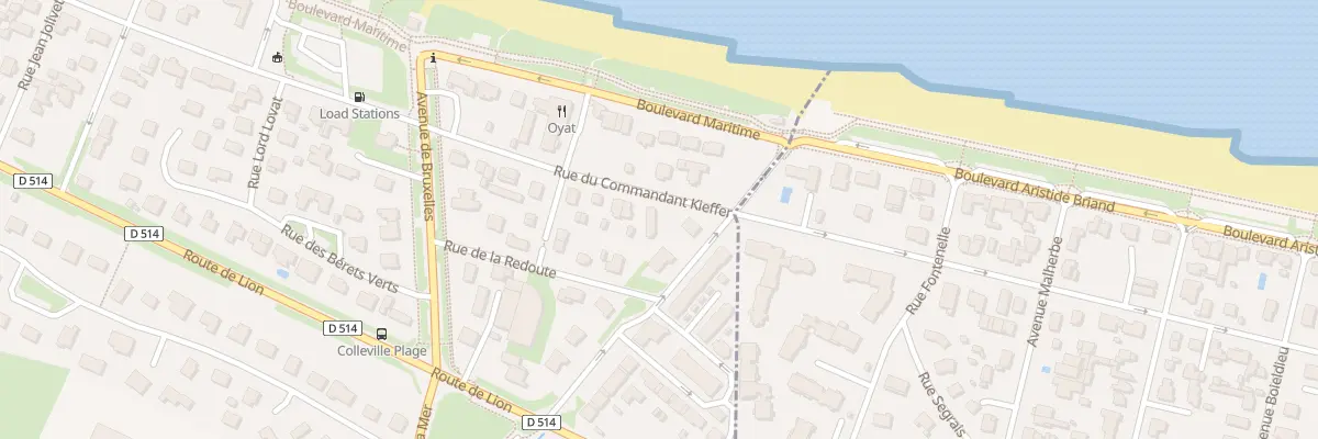 Plan du 1 Rue du Commandant Kieffer à Colleville-Montgomery