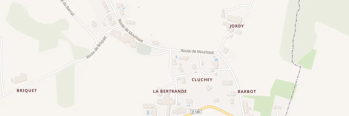 Plan du 10 Cluchey à Omet