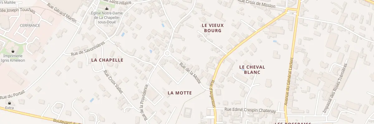 Plan du 6 Rue de la motte à Doué-en-Anjou