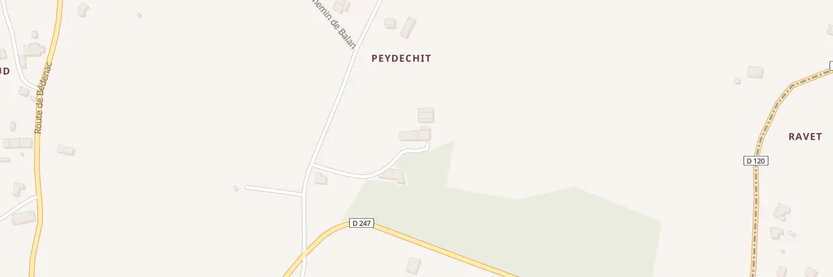 Plan du 26 Peydechit à Lapouyade