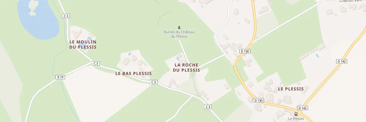 Plan du 5222 La Roche du Plessis à Augé