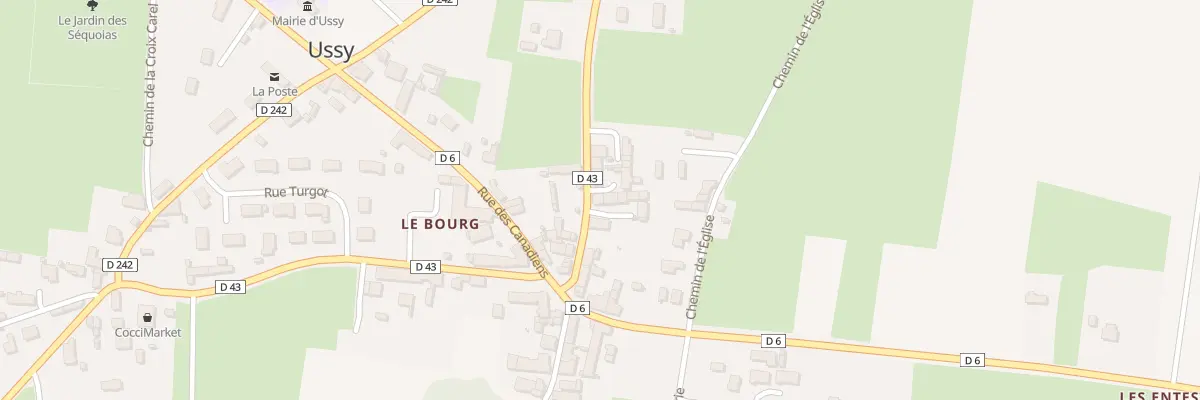 Plan du 10 Rue du 7 Juin 1944 à Ussy