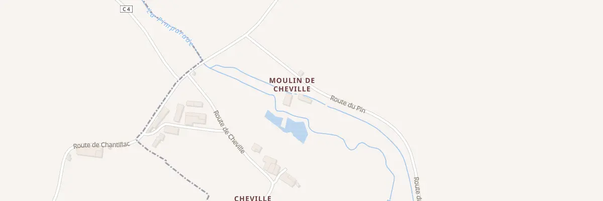 Plan du 19 Rte du Pin à Chantillac