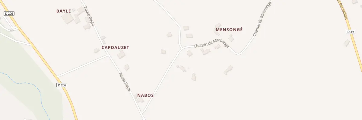 Plan du 8 Che de Mensonge à Maucor