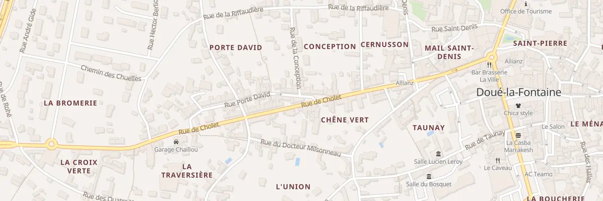 Plan du 38 Rue de cholet à Doué-en-Anjou