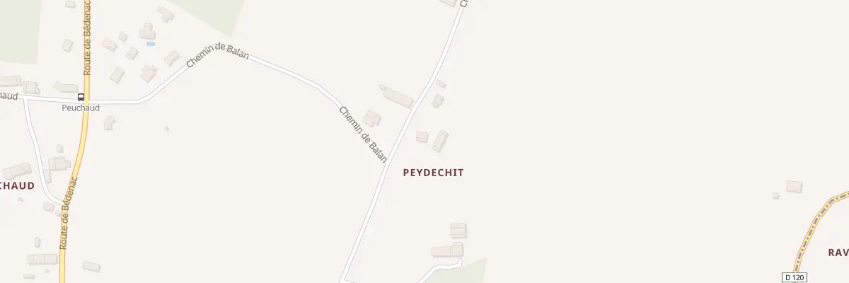 Plan du 201 Peydechit à Lapouyade