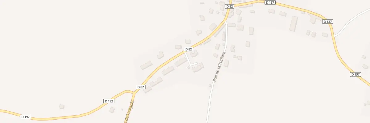 Plan du 14 Rue de Toulgoet à Jarzé Villages