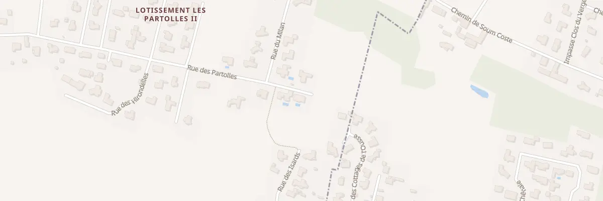 Plan du 57 Rue des Partolles à Lée