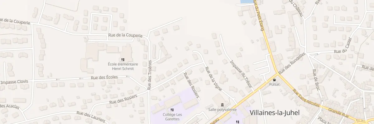 Plan du 2 Rue des Rosiers à Villaines-la-Juhel