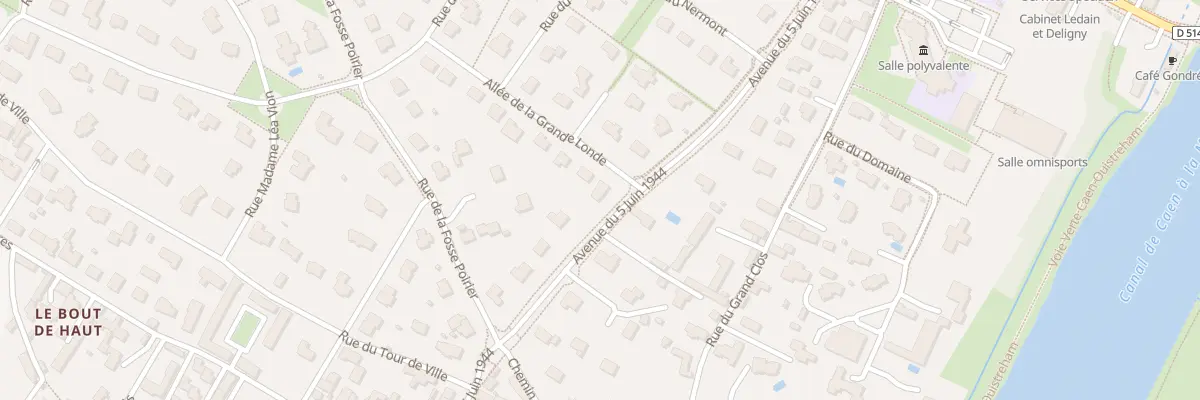 Plan du 1 Rue de la Grande Londe à Bénouville