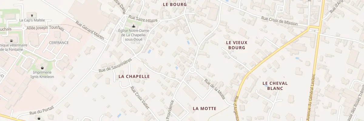 Plan du 10 Rue de la providence à Doué-en-Anjou