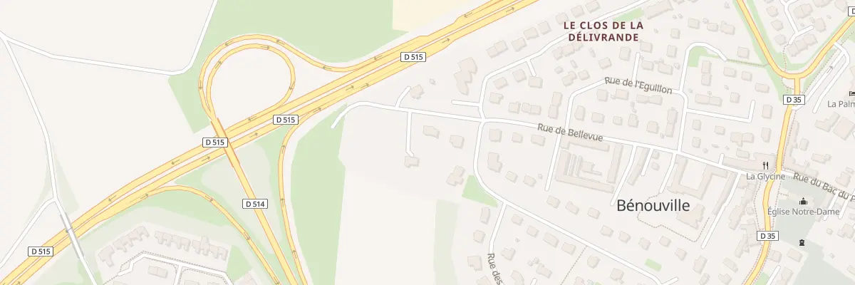 Plan du 23B Rue de Bellevue à Bénouville