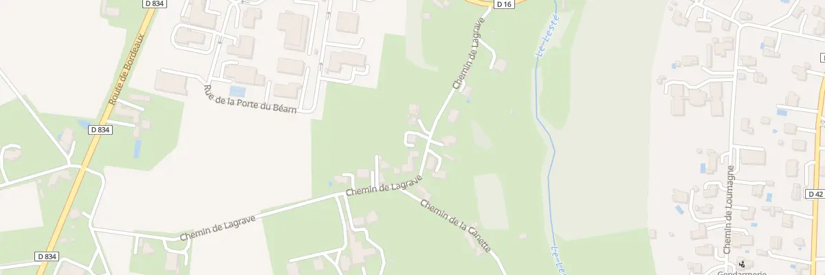 Plan du 4B Che de Lagrave à Garlin