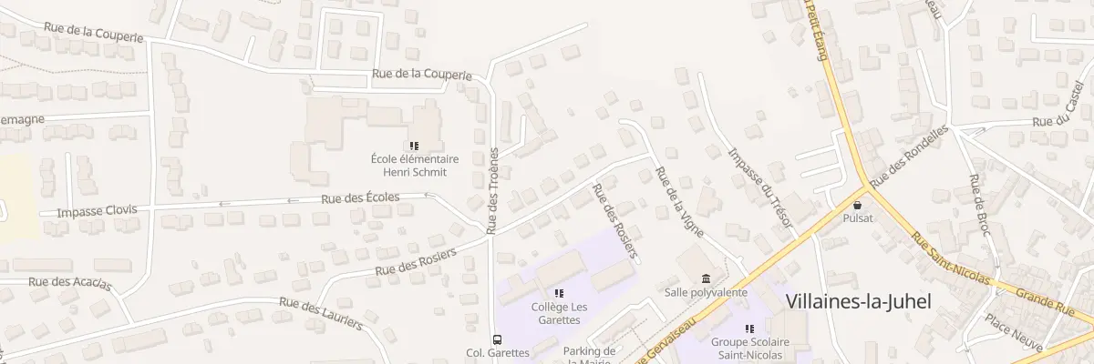 Plan du 8 Rue des Rosiers à Villaines-la-Juhel