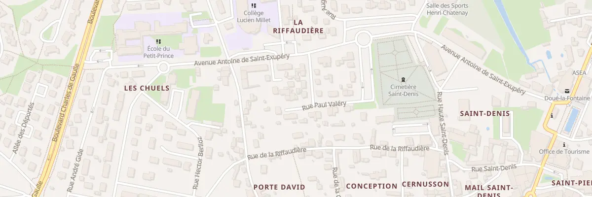 Plan du 12 Rue paul valéry à Doué-en-Anjou