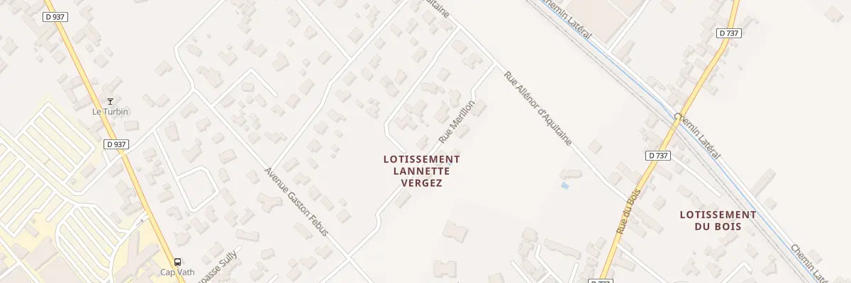 Plan du 14 Rue Merillon à Bordes
