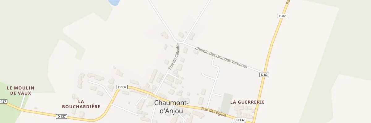 Plan du 8B Rue du Calvaire à Jarzé Villages