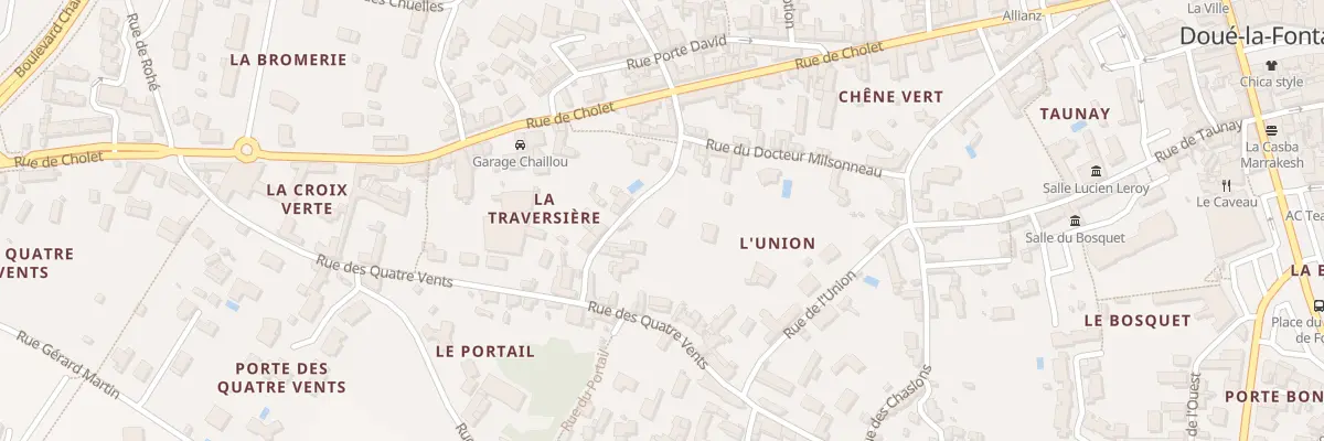 Plan du 7 Rue Traversiere Doue à Doué-en-Anjou