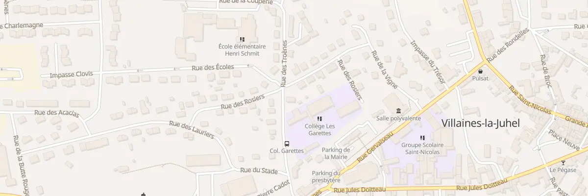 Plan du 6 Rue des Troènes à Villaines-la-Juhel