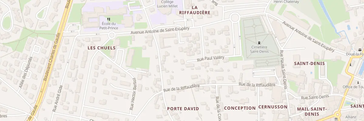Plan du 16 Rue paul valéry à Doué-en-Anjou