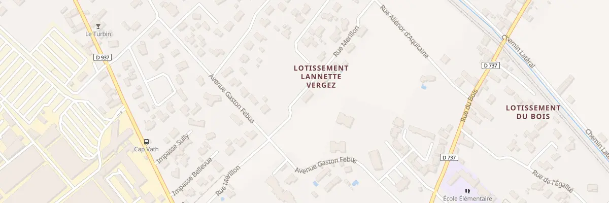 Plan du 9 Rue Merillon à Bordes