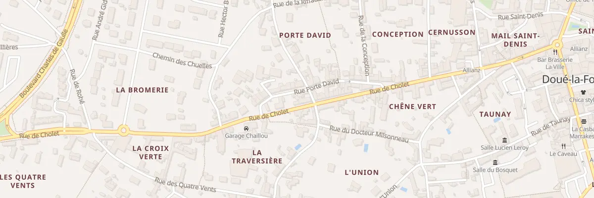 Plan du 66 Rue de cholet à Doué-en-Anjou